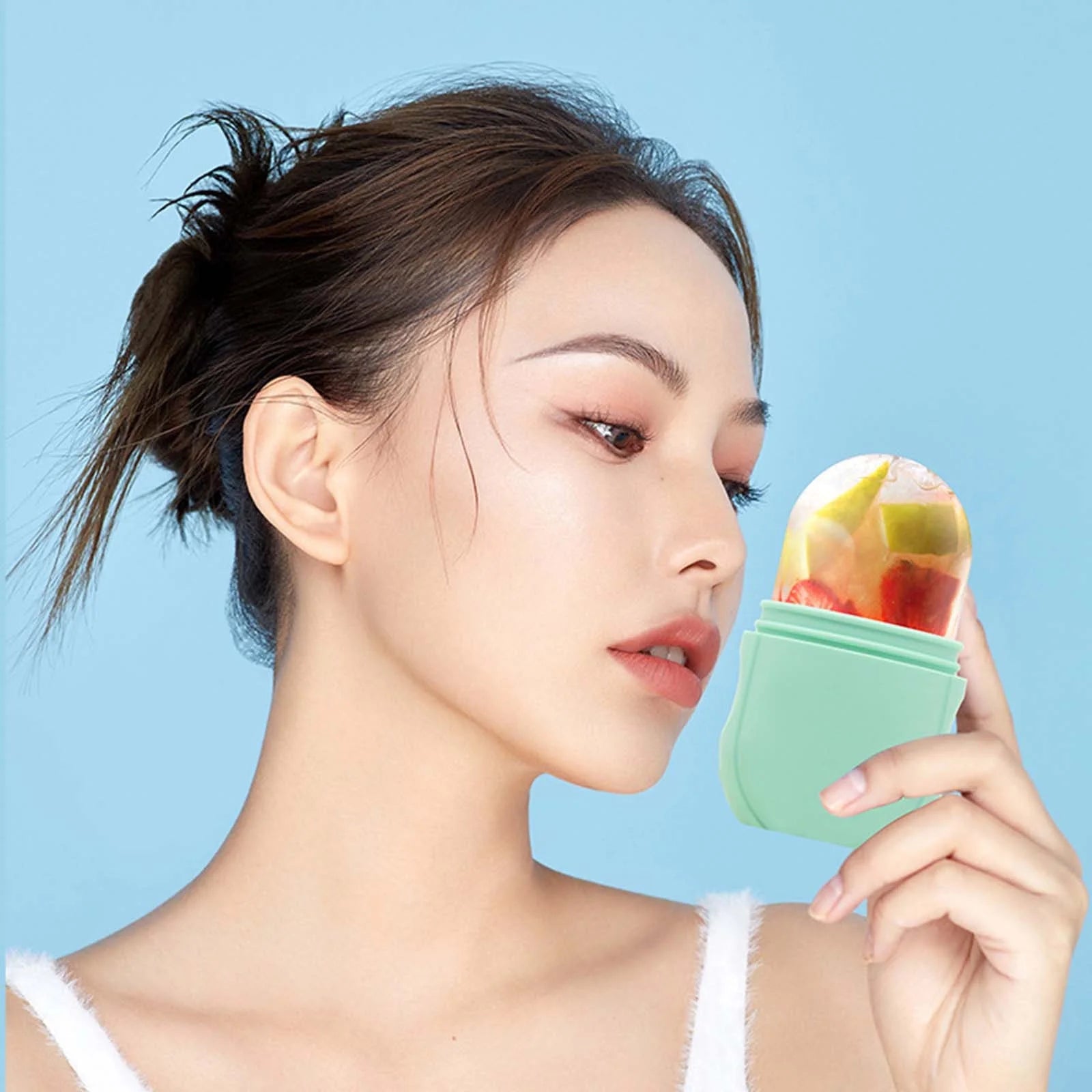 Home Items Clearance Sale Ice Face Mould Ice Holder for Face Ice Stick Beauty Facial Icing Roller Skin Care Silicone Face Ice Icing Tool Ice Sphere For